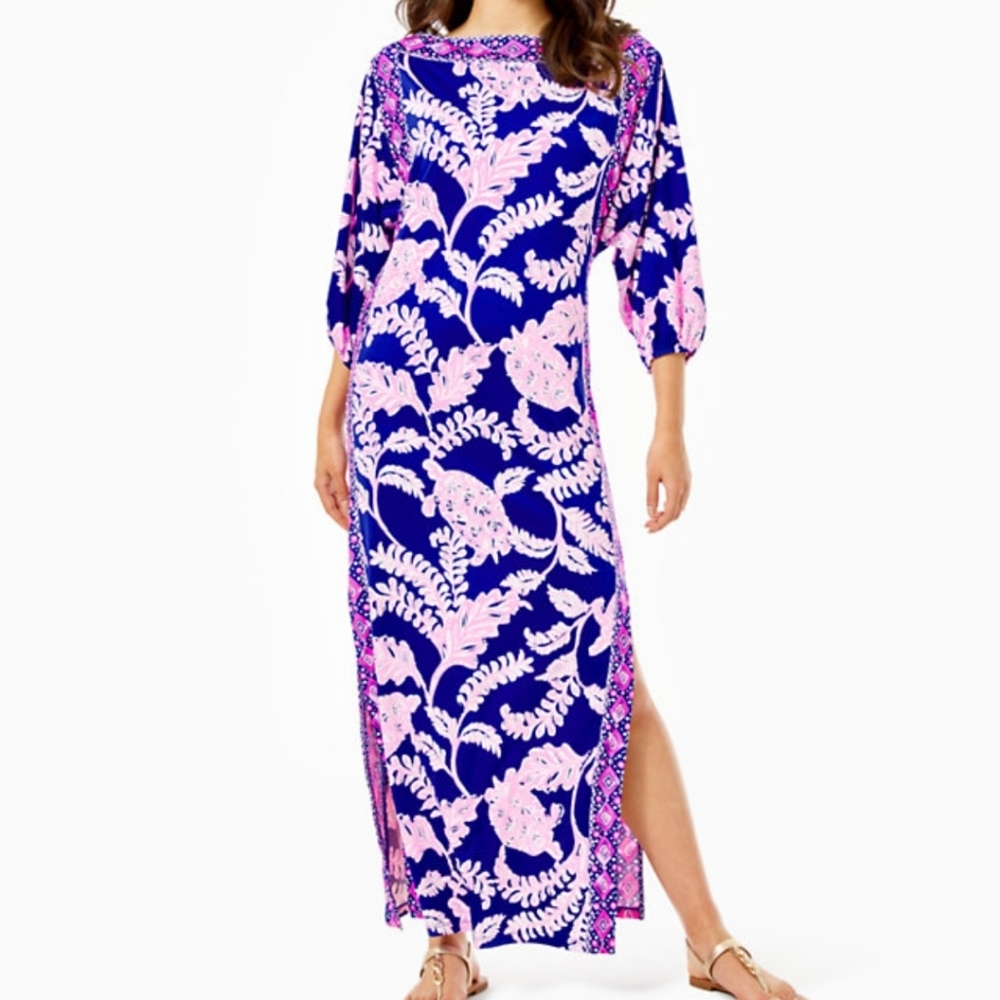 Lilly Pulitzer Silva Maxi Dress pink purple NWT